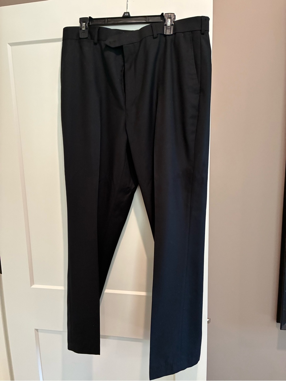 Stafford Black Men's Dress Pants - Tailored Straight Leg